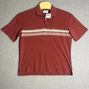 NWT American Eagle Mens Medium Polo Shirt Relaxed Fit Striped Short Sleeve Shirt - Picture 1 of 6