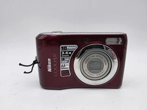 *READ* Nikon Coolpix L20 10.0 MP 3.6x Zoom Digital Camera (RED) - Picture 1 of 8