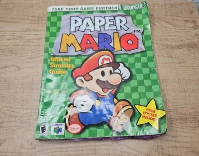 Paper Mario Official Strategy Guide Nintendo 64 BradyGames - Image 1 of 4