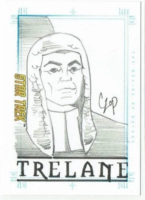 Star Trek TOS Art & Images Sketch Card The Squire of Gothos by John Czop - Image 1 of 2