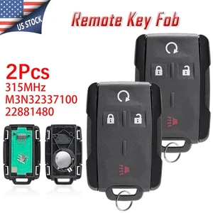 2 for 2014 2015 2016 2017 2018 2019 GMC Sierra 1500 2500HD 3500HD Remote Key Fob - Picture 1 of 7