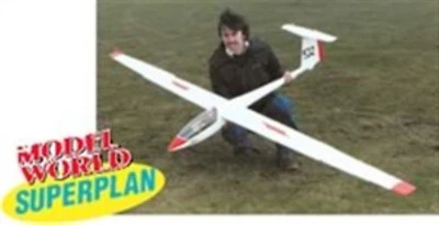 SCHLEICHER ASW 19/20. Segelflugzeug. (Spannweite 3000mm). Modellbauplan - Bild 1 von 3