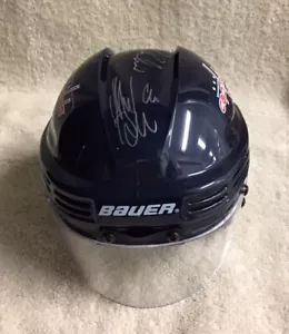 Washington Capitals Mini Helmet Autographed By Green Backstrom & Boudreau JSACOA - Picture 1 of 11
