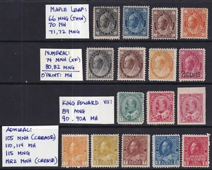 Canada Early Unused Lot Very HICV See* - Picture 1 of 2