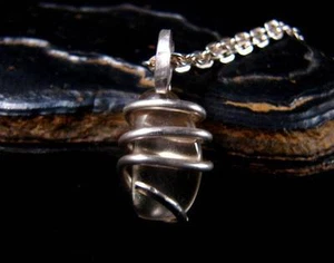 Golden Labradorite Hand Forged Pendant Sterling Silver Creativity #16 - Picture 1 of 3