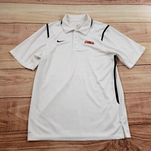 Arizona Sun Devils Polo Shirt Mens Small White Black Nike Basketball NCAA Adult* - Picture 1 of 12
