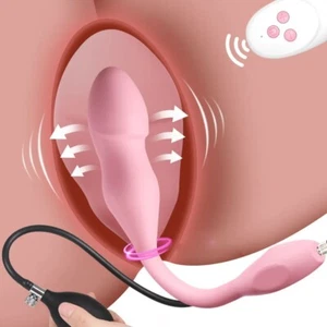 Inflatable Anal Vibrator Butt Plug Male Prostate Massager Sex Toys For Men Women - Picture 1 of 11