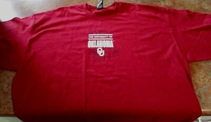 OKLAHOMA SOONERS FOOTBALL VINTAGE T-SHIRT BY STARTER/ MARROON, WHITE,SIZE 3TG - Picture 1 of 3