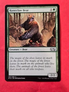 2014 Magic The Gathering Magic 2015 #197 Runeclaw Bear, C, NF, cd2 - Picture 1 of 3