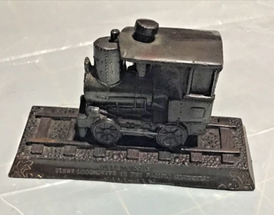 Oregon Pony first Locomotive Pacific N.W. 1862-1869 Bronze Model Figurine - Image 1 of 4