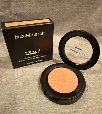 NEW bareMinerals Gen Nude Blonzer Blush + Bronzer KISS OF PINK Full Size BNIB - Image 1 of 4
