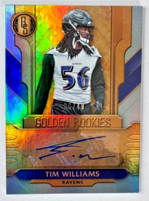 Tim Williams 2017 Gold Standard Golden Rookies PLATINUM RC AUTO Ravens #'d /49 - Image 1 of 2