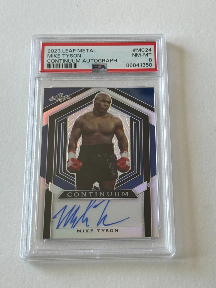 2023 Leaf Metal MIKE TYSON Continuum AUTOGRAPHED Signed # AUTO Boxing Card PSA 8 - Image 1 of 4
