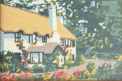 Vintage Framed Needlework Picture - Image 1 of 4