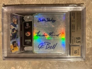 J Bell/B Nimmo/B Starling 2012 Bowman Platinum Triple Autograph /10 BGS 9.5/10 - Picture 1 of 2