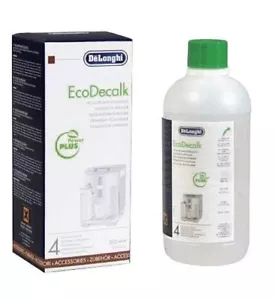 Original DeLonghi Eco Decalk Descaler Bottle 1 Pack 500ml Lime Calcium Cleaner - Picture 1 of 1