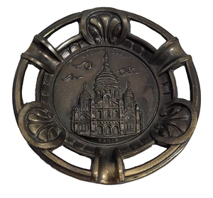 Vintage Imported Brass Ashtray - by Polyor - Paris - Sacre Coeur - Picture 1 of 8