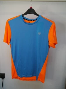 Bnwt New Dare 2b underlie Tee blue neon orange sports gym t-shirt top size small - Picture 1 of 4