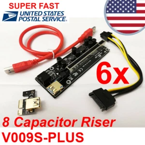6x PCI-E 1X to 16X Expansion Card for AELO 3.0 Ethernet Bitcoin Mining Devices - Picture 1 of 10