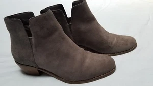 COLE HAAN SIGNATURE GRAND.OS GREY SUEDE ANKLE BOOTS, SIZE 7 1/2 B - Picture 1 of 12