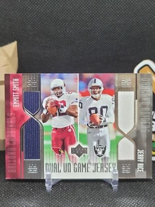 Emmitt Smith / Jerry Rice 2004 Upper Deck Dual UD Game Jerseys RELIC (MGRP) - Picture 1 of 2