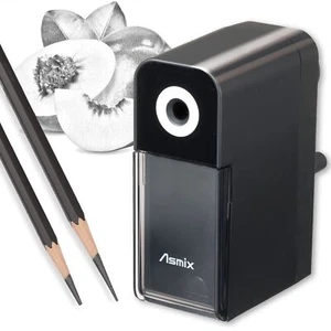 Art Pencil Sharpener Black PSL124 Drawing Pencil Sharpener Long Point Pencil ... - Picture 1 of 8