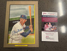 Stan Musial 1985 Perez-Steele Autographed 6" by 8" Great Moments #11 JSA COA