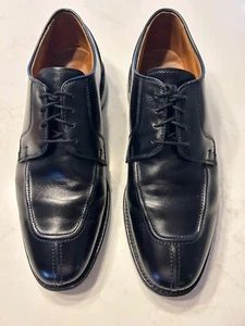 Allen Edmonds Hancock geteilte Zehe Derby schwarz Leder Herren eleganter Schuh Größe 10 D - Bild 1 von 13