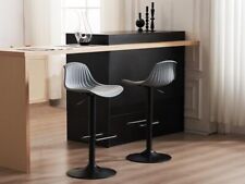 Modern Bar stools Set of 2, Adjustable Swivel Bar Chairs with Backrest, Armle...