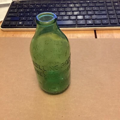 Botella de cerveza Rolling Rock pequeña vintage de 7 oz. Latrobe Brewing Co Foto 1 de 3