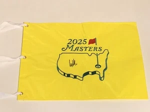 Ludvig Aberg Signed 2025 Masters Flag - Major Champion - JSA PSA Guaranteed - Picture 1 of 3