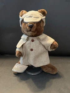 Sherlock Bearlock Holmes Detective Plush Bear By Trudy with Hat With Tag - Picture 1 of 3