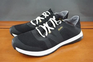 OluKai Huia Damenschuhe 9 US schwarz Synthetik niedrig Schnürschuhe Freizeit Sneaker - Bild 1 von 10