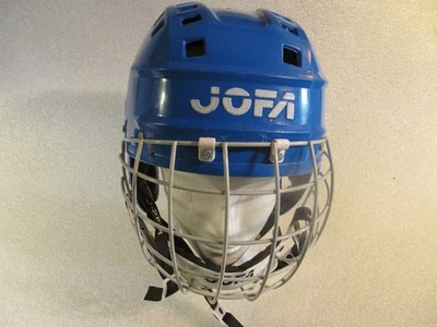 JOFA 280 CAPACETE JÚNIOR AZUL CLARO VINTAGE SUECO SALMING GRETZKY ESTILO IRBE - Imagem 1 de 4