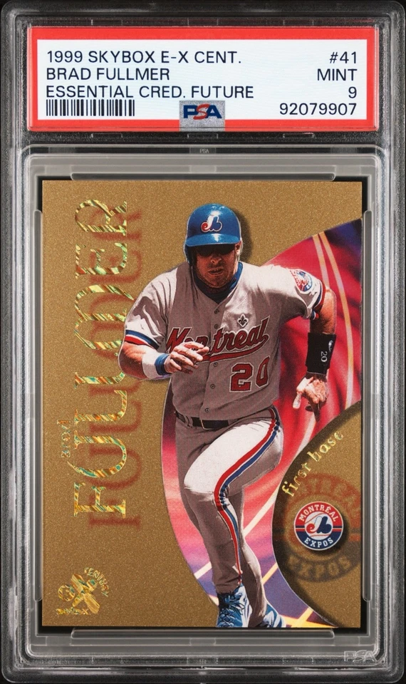 BRAD FULLMER 1999 Skybox E-X Century Essential Credentials Future 28/80 PSA 9 - Image 1 of 3