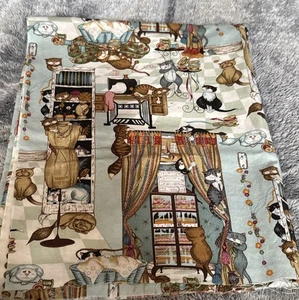 Robert Kaufman Naughty CATS Fabric “Whiskers & Tails#1156 , “25’Lx40’W” - Picture 1 of 6