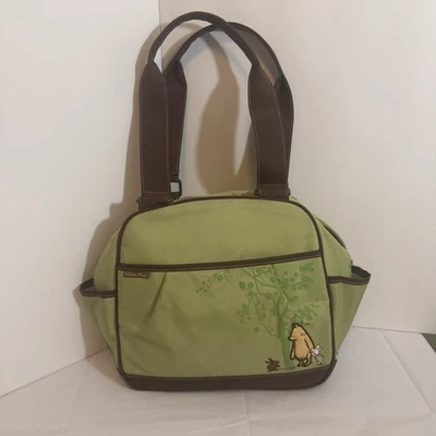 Bolsa de fraldas vintage Disney Winnie The Pooh clássica pooh com trocador - Imagem 1 de 4