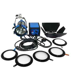 2x ARRI Arrisun 2 HMI PARs 200w + Lens Sets, Electronic Ballasts, Cables, Cases - Picture 1 of 9