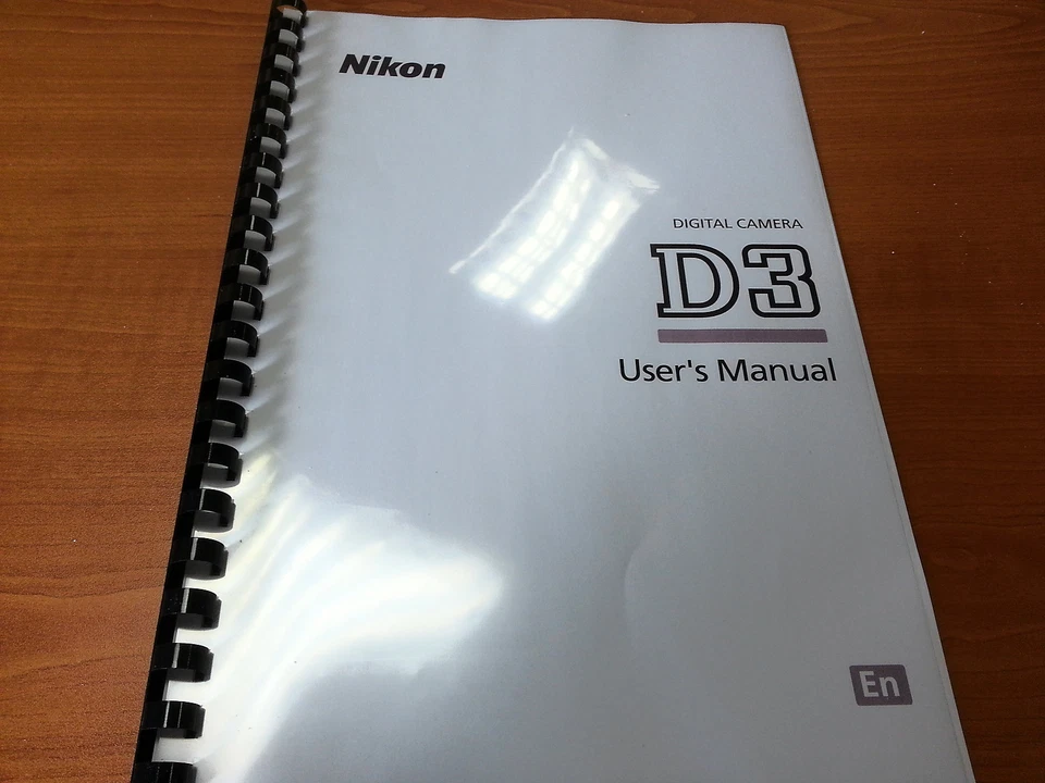 MANUAL DE INSTRUCCIONES IMPRESO NIKON D3 GUÍA DE USUARIO 480 PÁGINAS