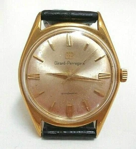 GIRARD PERREGAUX GYROMATIC VINTAGE 1960´s 25J WATCH, MEN´S, ST-ST G/P, EXCELLENT - Imagen 1 de 12