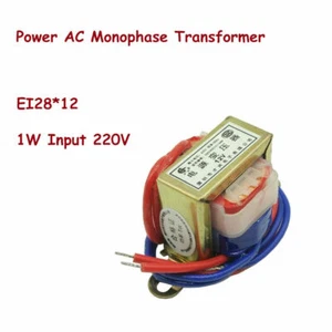 1W EI28 Ferrite Core Input 220V Vertical Electric Power AC Monophase Transformer - Picture 1 of 4