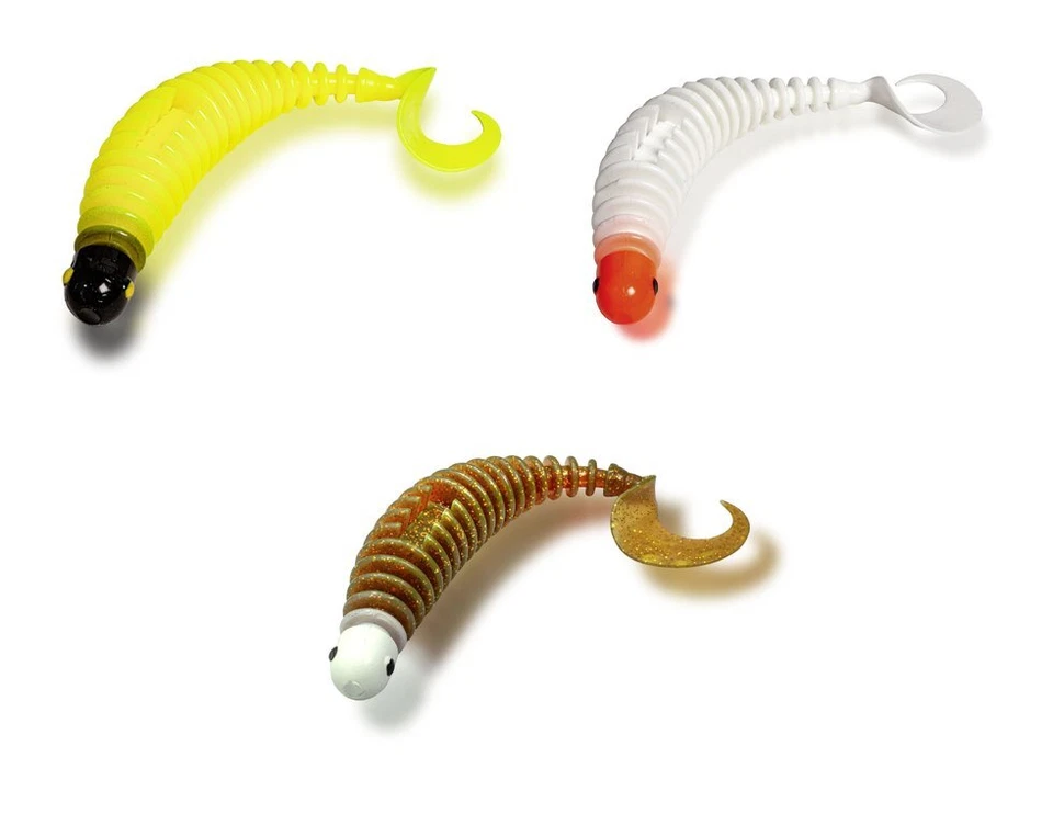 Black Cat - Curly Worm 17cm, Gummiköder Wallerköder Waller Gummifisch Wurm Köder - Bild 1 von 1