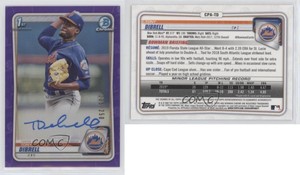 2020 Bowman Chrome Prospects Purple Refractor /250 Tony Dibrell #CPA-TD Auto
