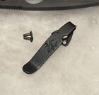 Matte Black Titanium Deep Pocket Clip For Spyderco Shaman C229gp C229gpbk Knife