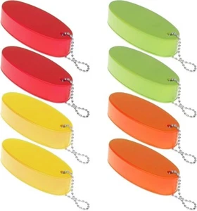 8 Pack Foam Floating Keychain Key Ring for Boating Fishing Sailing - Picture 1 of 1