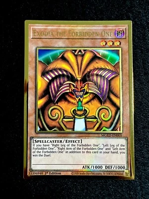 YUGIOH • EXODIA THE FORBIDDEN ONE • ULTRA RARE • 1st EDITION • MGED-EN005 • NM - Image 1 of 4