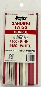 ICKYSTICKY COARSE Grits Sanding Twigs or Sticks Ideal for Woodworking Hobby A... - Picture 1 of 12