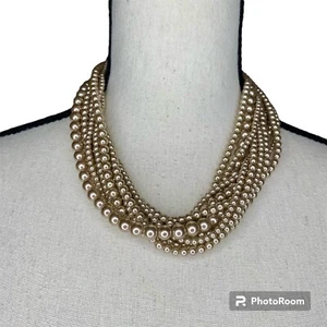 Collar Gargantilla Givenchy 6 Hilos Perla Ajustable - Imagen 1 de 8