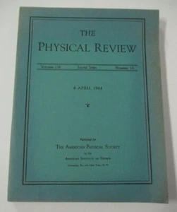 THE PHYSICAL REVIEW , American Institute of Physics, April 6, 1964, Rare - Picture 1 of 5