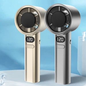 120 Speeds Turbo Fan Portable Handheld Fan Pocket Fan for Travel Camping Outdoor - Picture 1 of 24